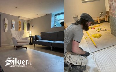 Basement underfloor heated large tiled floor testimonial